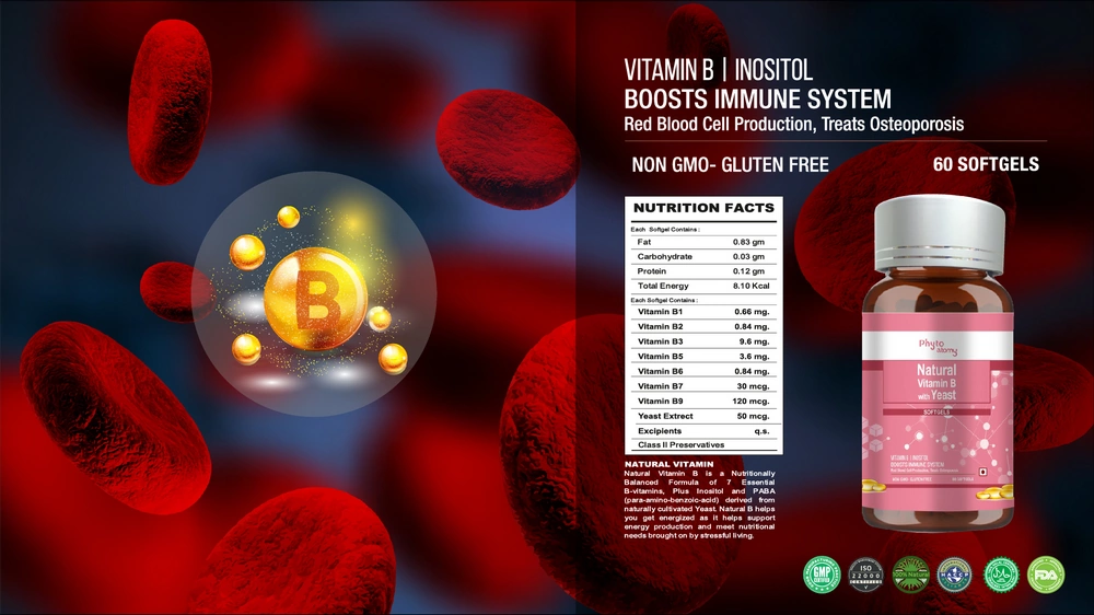 SCBV B2B Vitamin B Softgel Capsule (60 Capsule )-4 Pcs.